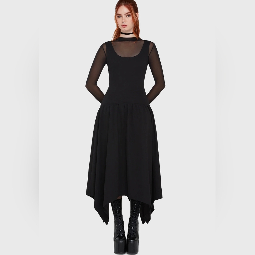 NWT Killstar Forsaken Grove Midi Dress